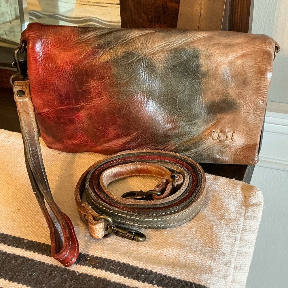 Bed Stu Multicolor Leather Crossbody Bag